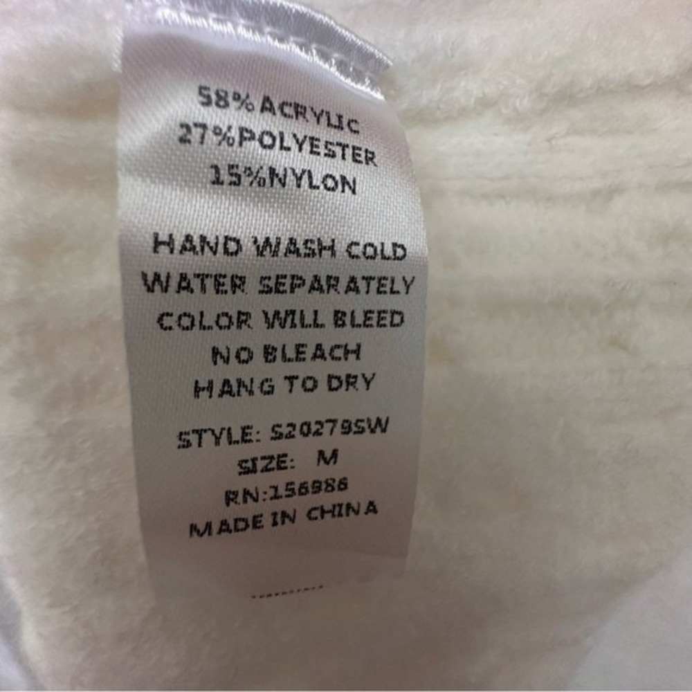 New IDEM DITTO‎ cozy soft cable knit cream sweater mini dress medium fall winter - Picture 9 of 10
